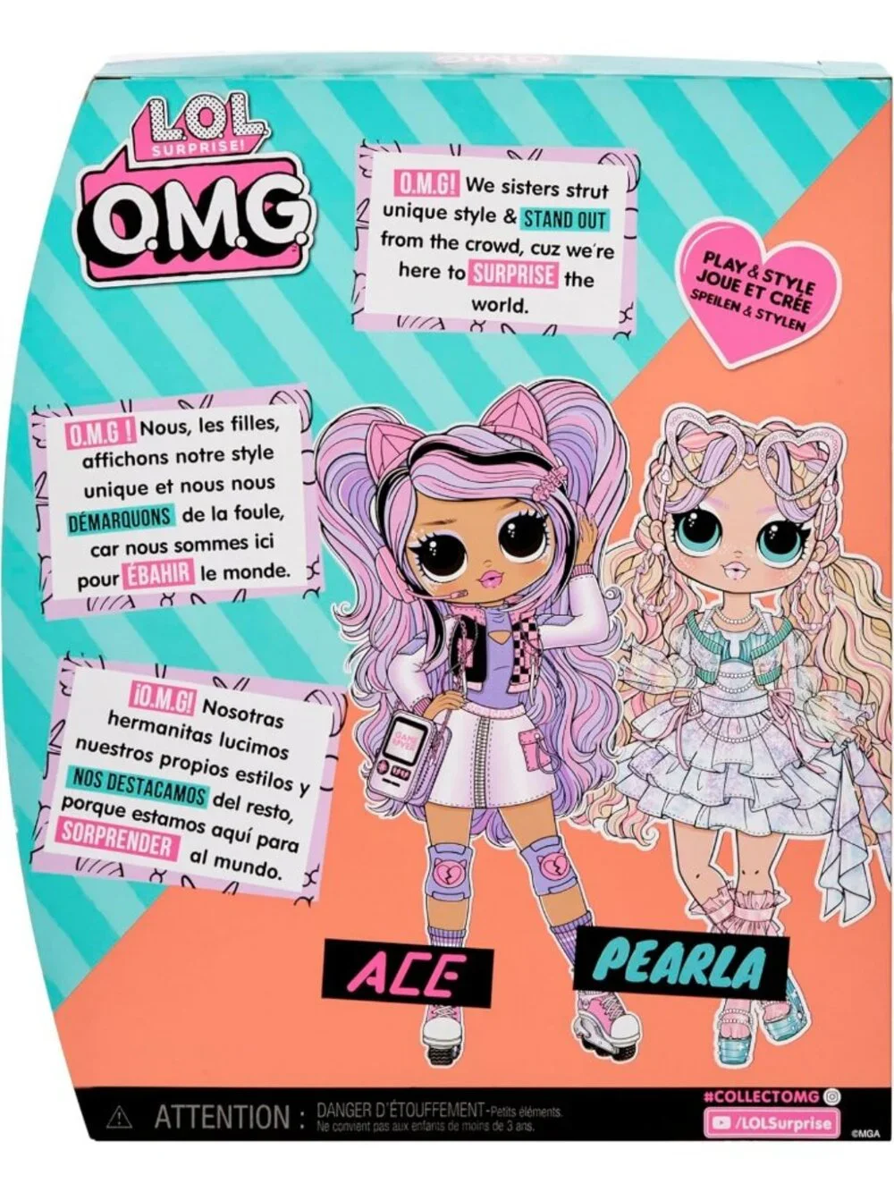 Mermaid Themed Fashion Doll with 15 Surprises, Perfect Gift for Kids 4